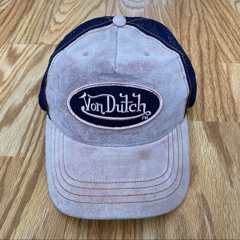 Von Dutch Blue and Gray Trucker Hat